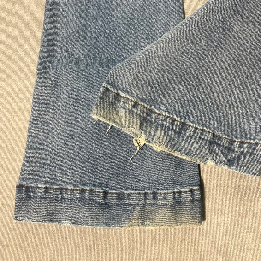 Kensie Jeans Vintage Luxe Savannah High Rise Flare Blue Denim Pants Size 12/31 - Picture 9 of 10
